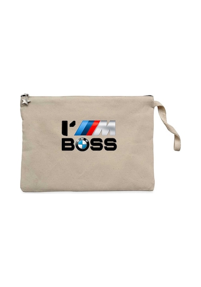 BMW IM BOSS Krem Clutch Astarlı Cüzdan / El Çantası Krem
