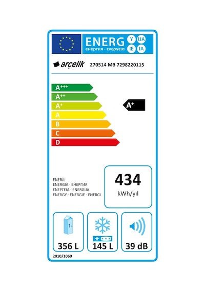 Arçelik 270514 MB  No Frost Buzdolabı Beyaz