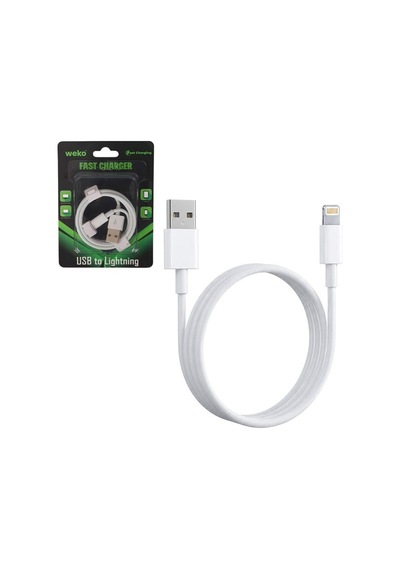 Weko Wk-29905 Beyaz 1 Metre Usb To Lightning Şarj - Data Aktarım Kablosu Standart