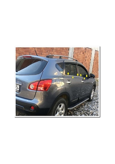 Woc Chrome Nissan Qashqai Krom Cam Çıtası 2007-2014 4 Parça  Pasla