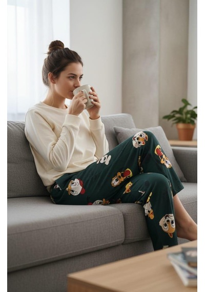 Sude Kadın Pijama Altı Yeşil
