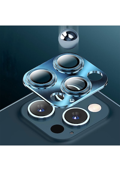 Binano Apple Uyumlu iPhone 12 Pro Max 3D Pro Kamera Koruyucu Lila