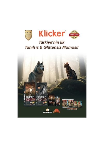 Klicker Somonlu Yetişkin Kedi Maması 1 Kg