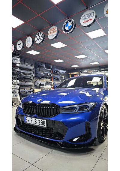 Bmw G20 Lci Ön Tampon Lipi Plastik Parlak Siyah 3 Prç 2020+
