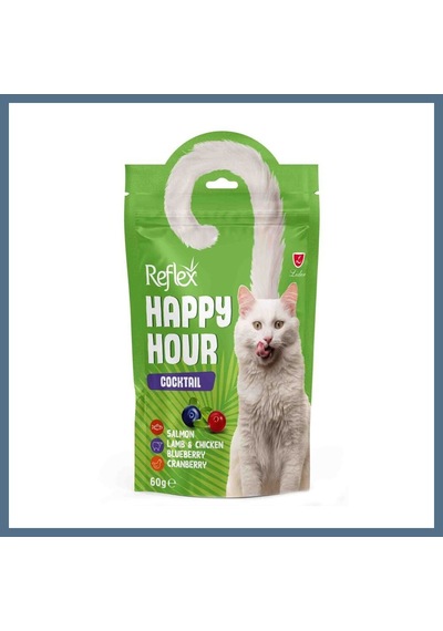 Buradabulabilirsin Reflex Happy Hour Cocktail Kedi Ödül Maması 60gr Luxury Bbz