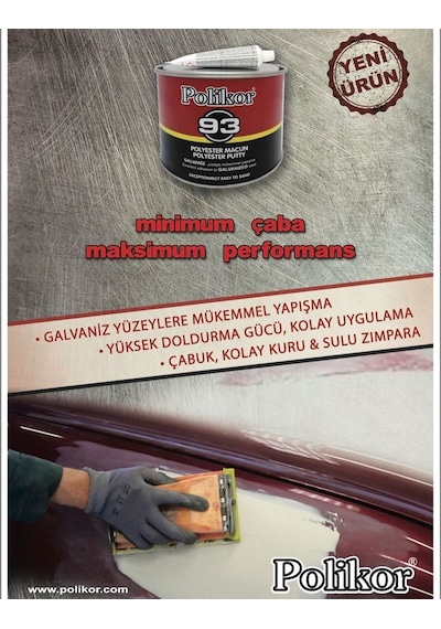 Polikor 93 Soft Macun 3 Kg