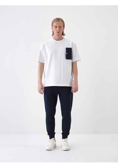 Xint Lacivert Pamuk Dokulu Regular Fit Sweat Pantolon 380207