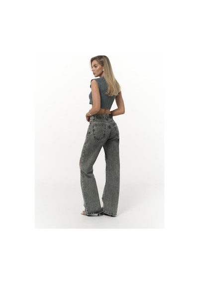 Mai Collection Mai Studios Co. Trixie Füme Transparan Jean Pantolon Füme