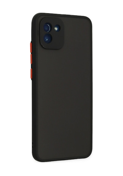Samsung Galaxy Uyumlu,A03 Kılıf Montreal Silikon Kapak - Siyah Çok Renkli