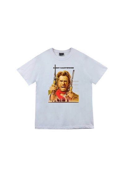 Stoned&Fame Unisex Beyaz İyi Kötü Çirkin Baskılı T-shirt Beyaz