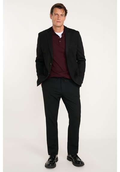 Ac&Co / Altınyıldız Classics Erkek Sıyah Yünlü Slim Fit Dar Kesim Mono Yaka Torba Cepli Blazer Ceket Siyah Ac&Co / Altınyıldız Classics Erkek Sıyah Yünlü Slim Fit Dar Kesim Mono Yaka Torba Cepli Blazer Ceket Siyah