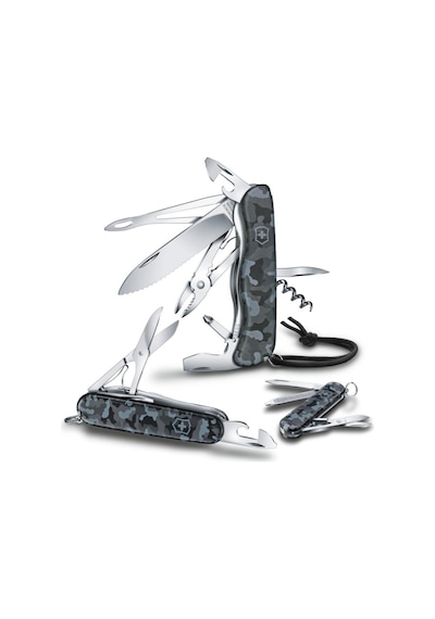Victorinox 1.3713.942 Huntsman 91mm Lacivert Kamuflaj Kamp Çakı Lacivert
