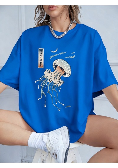 Noıssey Urban Pop Graphic Kadın Tişört Koleksiyonukod 5593 Saks