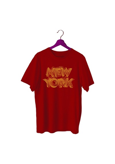 Bluu Newyorklite Sporcu T-Shirt Bisiklet Yaka (528819116) Bordo
