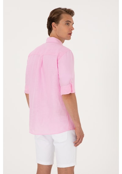 U.S. Polo Assn. Erkek Açık Pembe Uzun Kollu Gömlek 50299597-VR078