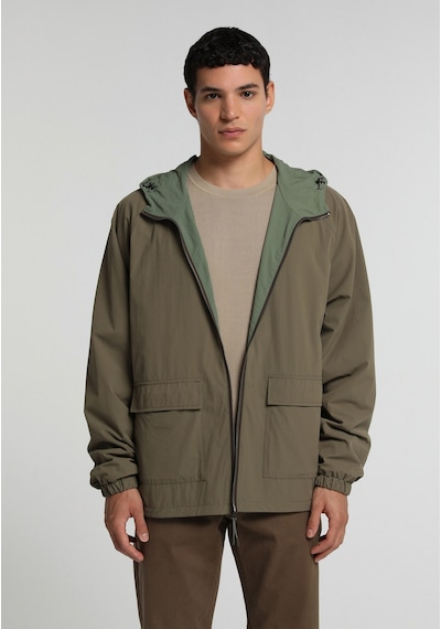 Colin's Colins Loose Fit Düz Astarlı Fermuarlı Erkek Yeşil Yağmurluk Cl1081715 Q1.v1 Kha Haki