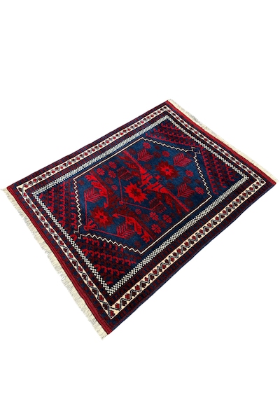 El Dokuma Sıfır Yağcıbedir Halısı 86x110 Kök Boya Yün Halı Kırmızı