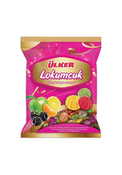 Lokumcuk Karışık Meyveli Yumuşak Şeker 350 Gr