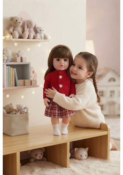 Emzikli Sevimli %100 Et Bebek - 50 Cm Konuşan Gerçekçi Oyun Arkadaşı İnteraktif Eğitici Oyuncak 68849513