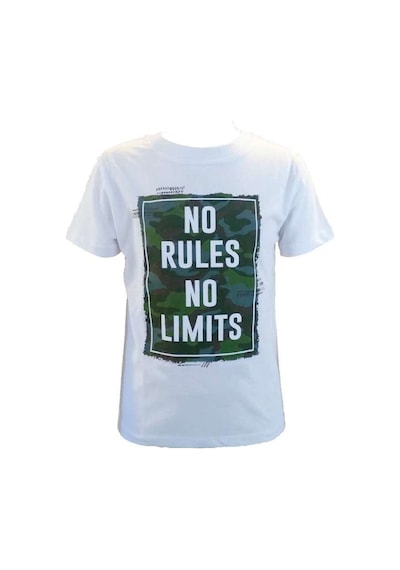 Kaliteiste Erkek Çocuk Kısa Kollu T- Shirt Beyaz