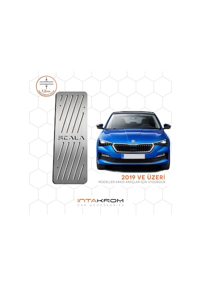 Skoda Scala Krom Ayak Dinlendirme Pedalı - 2019 Ve Üzeri Skoda Scala Krom Ayak Dinlendirme Pedalı - 2019 Ve Üzeri