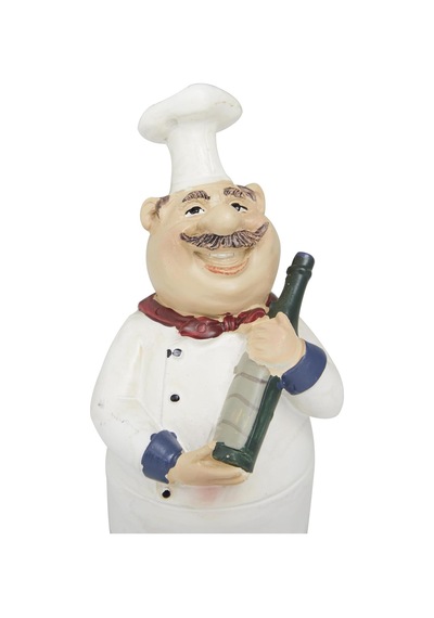 Polystone Şef Heykeli 3chef Seti 5", 4", 6" H, Beyaz