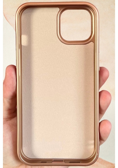 İphone 13 / 14 Yıldız Tozu Premium Çöl Rengi Silikon Kılıf Bej