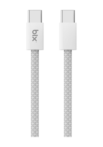 T4cc 65w Usb-c To Usb-c Manyetik Tasarımlı Örgülü Hızlı Şarj Ve Data Kablosu 1 Metre Beyaz