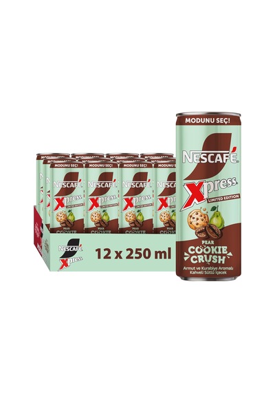 Nescafé Xpress Pear Cookie Crush Soğuk Kahve 250 Ml - 12 Adet Granül