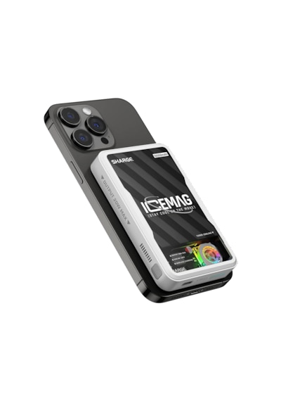 Sharge ICEMAG - Aktif Soğutmalı Manyetik Kablosuz PowerBank - Siyah
