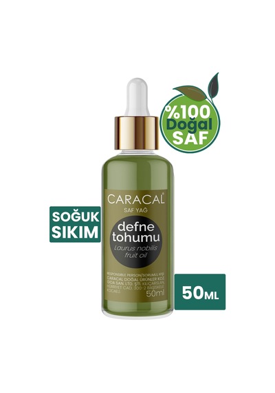 Caracal Defne Tohumu Yağı 50ml %100 Doğal Saf Laurus Nobilis Fruit Oil Geleneksel Kaynatma Posasız 50 ML