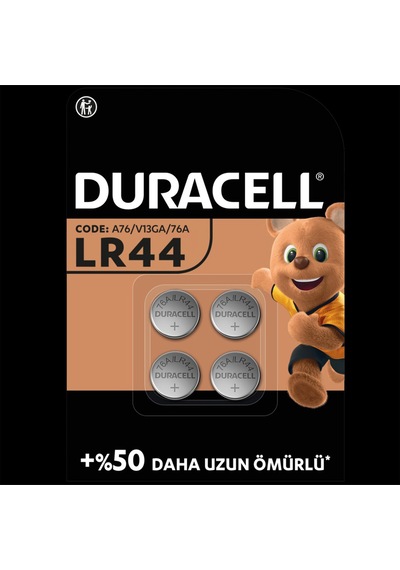 Özel Alkalin Lr44 4'lü Düğme Pil - 1,5 Volt
