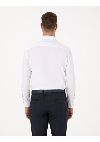 Pierre Cardin Erkek Beyaz Gömlek Desenli 50312180-vr013 Beyaz