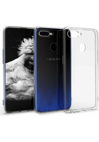 Oppo AX7 Uyumlu Şeffaf Silikon Kılıf - Kamera Korumalı Esnek Tam Koruma Kapak