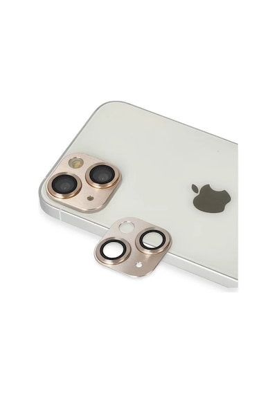 Newface Apple İphone 13 Pers Alüminyum Kamera Lens - Gold Altın