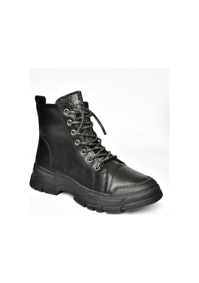 Fox Shoes R602889909 Siyah Taş Detaylı Kadın Bot Siyah