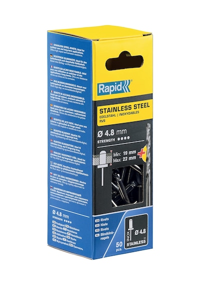 Rapid Perçin 4.8x25 Mm Paslanmaz Matkap Ucu