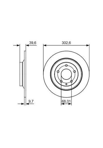 Mazda Cx-5 2.0 2011-2020 Bosch Arka Disk 303mm 2 Adet