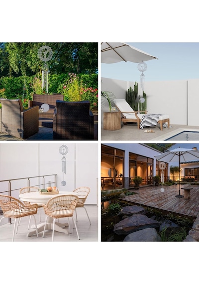 Feng Shui Sinek Kuşu Temalı Rüzgar Çanı Dış Mekan Bahçe Balkon Süsü Yeni Ev & Arkadaş Hediyesi 60 Cm