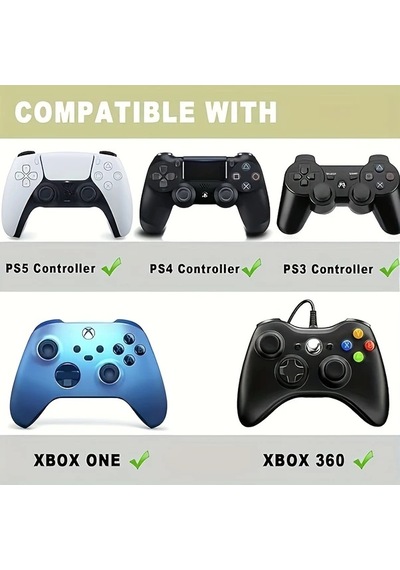 Willowhaven Ps4 Ps3 Xbox One Yeşil Işıklı Yedek Analog Joystick Kapakları 2 Adet