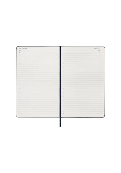 Moleskine 12 Ay Günlük Ajanda L Boy 13x21 Cm Sert Kapak Safir Mavi Safir Mavisi