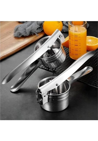Patates Ezici Paslanmaz Metal Patates Ezici Püre Yapıcı Patates Ezeceği 27cm Çelik