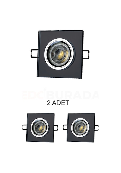 Cata Ct-6647 Dekoratif Cam Spot Yeşim Gu10 - 2 Li Paket