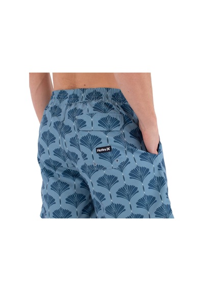 Hurley Hurley Volley Icon Printing Press Arbore Erkek Astarsız Boardshort 2241 Mavi