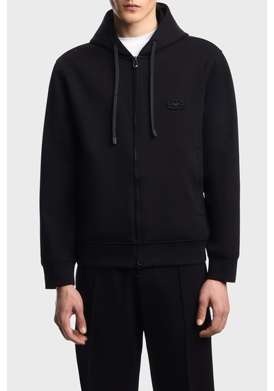 Emporio Armani Pamuklu Regular Fit Kapüşonlu Fermuarlı Sweat Erkek Sweat Em004538 Af10013 Uc001 Siyah