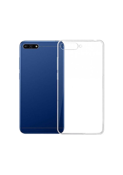 Huawei Y6 2018 Kılıf Şeffaf Silikon Hibrit Case Renksiz
