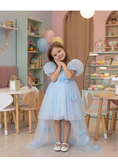Miss Liva Kız Çocuk Kuyruklu Tüllü Çiçek Detaylı Abiye Elbise Bebe Mavi 2-6 Yaş Bebe Mavi Miss Liva Kız Çocuk Kuyruklu Tüllü Çiçek Detaylı Abiye Elbise Bebe Mavi 2-6 Yaş Bebe Mavi