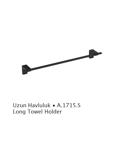 Deppot F1 Mat Siyah Uzun Havluluk A.1715.S