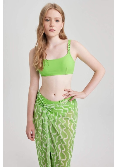 Defacto Fall in Love Regular Fit Bikini Üstü A0224AX23HSGN269 Yeşil