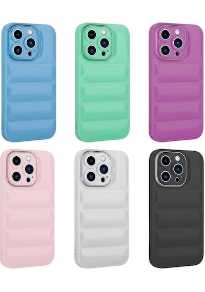 Apple Uyumlu iPhone 12 Pro Max Kamera Korumalı Parlak Airbag'li Zore Galya Kapak